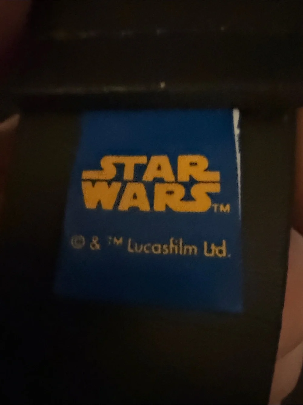 Star Wars Blue and Yellow Logo Belt Tag 24 kids youth